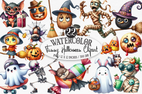 Funny Halloween Clipart Sublimation SVGista 