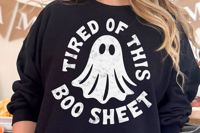 Funny Halloween Ghost Svg, Boo Sheet Shirt Design SVG DesignDestine 
