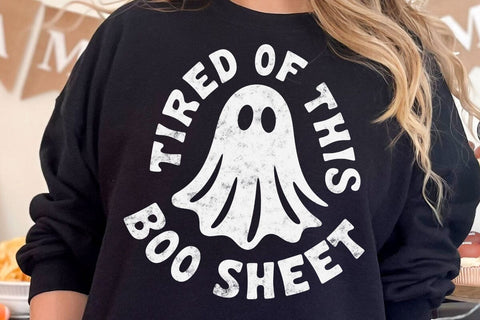 Funny Halloween Ghost Svg, Boo Sheet Shirt Design SVG DesignDestine 