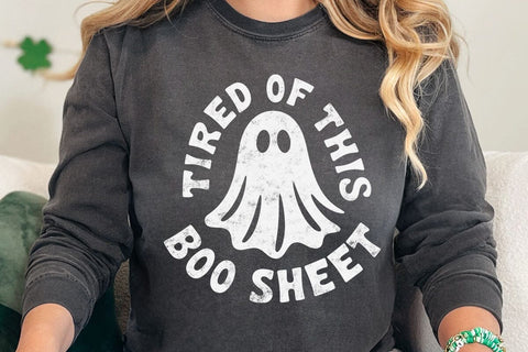 Funny Halloween Ghost Svg, Boo Sheet Shirt Design SVG DesignDestine 