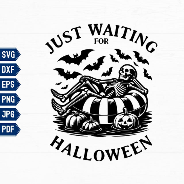 Funny Halloween Skeleton SVG CraftySVGStudio 