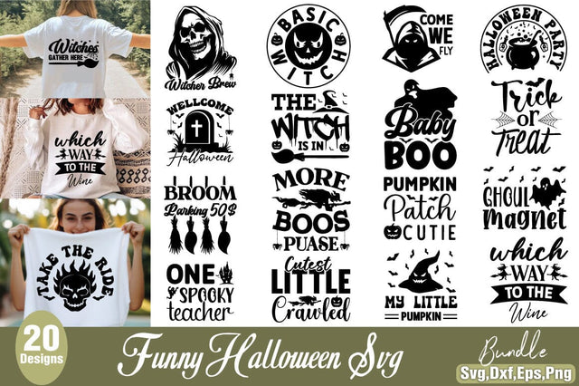 Funny Halloween Svg Bundle SVG Angelina750 