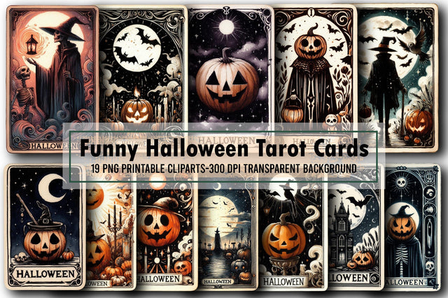 Funny Halloween Tarot Cards Sublimation Sublimation designartist 