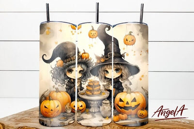 Funny halloween witch tumbler sublimation / pumpkin png Sublimation Angelina Semenova 