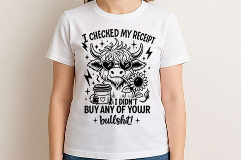 Funny Highland Cow Attitude PNG SVG BillahCrafts 