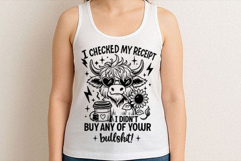 Funny Highland Cow Attitude PNG SVG BillahCrafts 