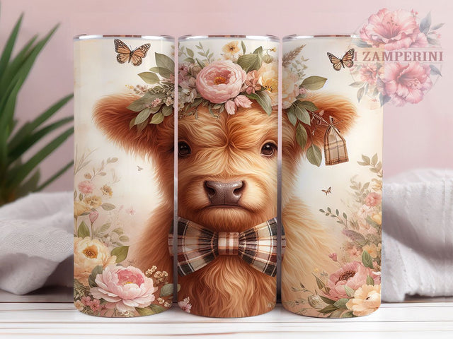 Funny Highland Cow Farm Life Tumbler, Farm Life Design, Country Girl Art, Funny Cow Tumbler, Ranch Life Gift, Farm Animal Design, Cow Lover Wrap Sublimation Li Zamperini 