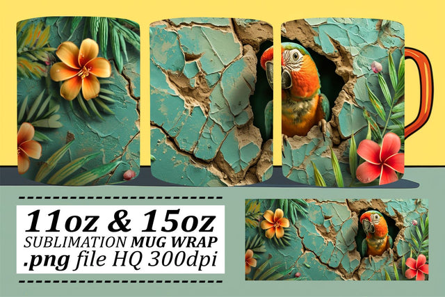 Funny Hole-in-Wall Mug Sublimation for 11oz 15oz Cups Sublimation afrosvg 