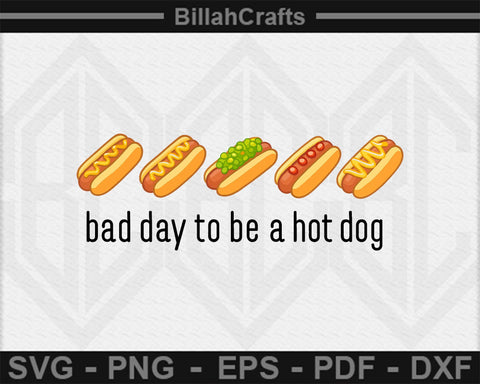 Funny Hot Dog SVG Summer BBQ Quote SVG 4th of July Grill Design SVG BillahCrafts 