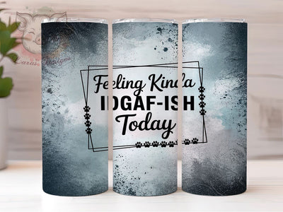 Funny IDGAF Leopard Glitter Tumbler, IDGAF Tumbler Design, Leopard Print Tumbler, Glitter Tumbler Wrap, 20oz Sublimation Wrap, Sassy Quote Tumbler, Attitude Tumbler Design Sublimation Lara' s Designs 