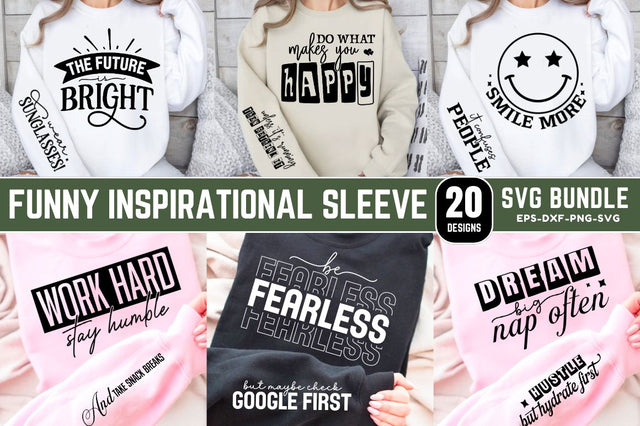 Funny Inspirational Sleeve SVG Design Bundle SVG Regulrcrative 