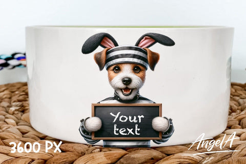 Funny Jack Russell terrier / Easter dog clipart / bad bunny Sublimation Angelina Semenova 