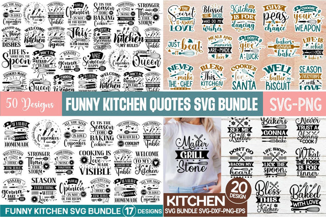 Funny Kitchen quotes svg Bundle, kitchen farmhouse design, 50 designs,SVGs,Quotes and Sayings,Food & Drink,On Sale, Print & Cut SVG designmaster24 