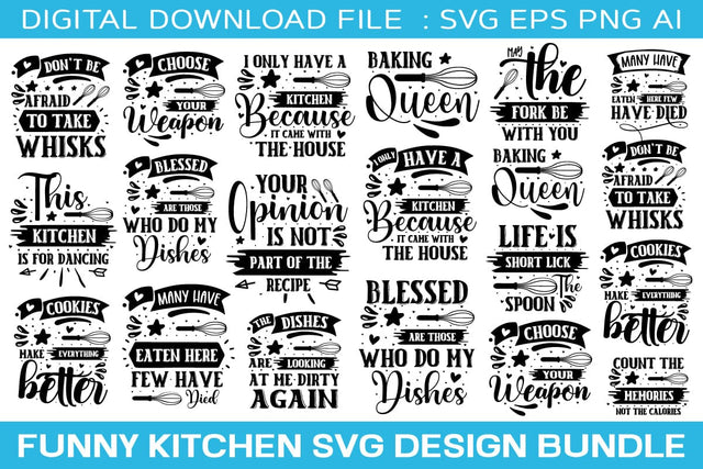 Funny Kitchen SVG Bundle /Cutting Board SVG Bundle | Kitchen SVG designmaster24 
