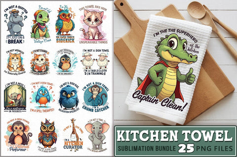 Funny Kitchen Towel Sublimation Bundle Sublimation Shetara Begum 