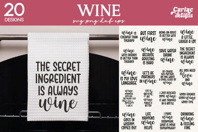 Funny Kitchen Towel SVG Bundle SVG Carla C Designs 