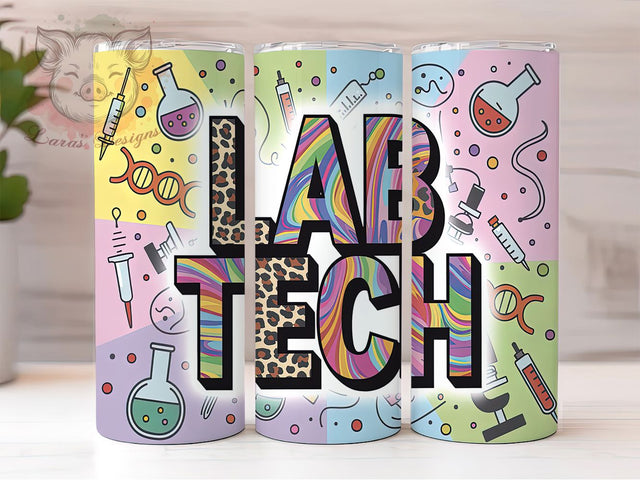 Funny Lab Tech Science Tumbler Wrap, Medical Lab Tumbler, Science Sublimation Design, Funny Lab Tech Gift, 20Oz Tumbler PNG, Laboratory Tumbler Wrap, Healthcare Worker Tumbler Sublimation Lara' s Designs 