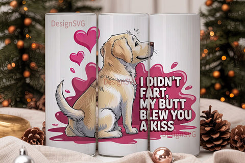Funny Labrador Tumbler Wrap PNG Sublimation DesignSVG 