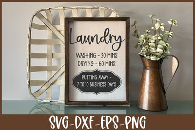 Funny Laundry Sign SVG | Farmhouse Sign Cut File SVG Ikonart Design Shop 