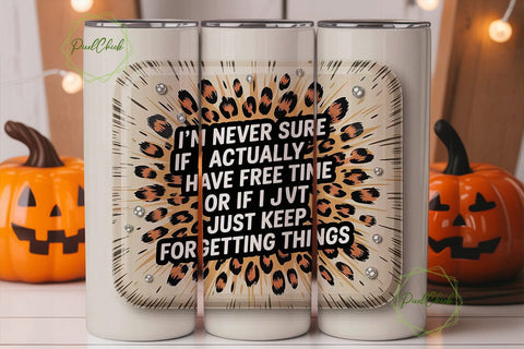 Funny Leopard Print Tumbler Wrap Sublimation PixelChick 