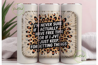 Funny Leopard Print Tumbler Wrap Sublimation PixelChick 