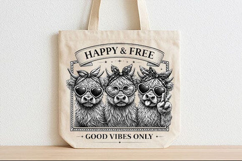 Funny Llama PNG Happy Free Good Vibes Sublimation Design SVG BillahCrafts 