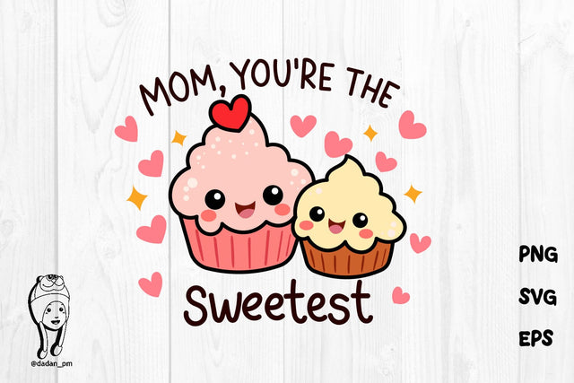 Funny Mama Mother's Day Mom Pun Cupcake SVG dadan_pm 