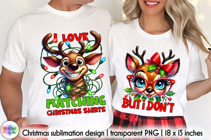 Funny Matching Christmas Designs Sublimation Sublimation Designs by Ira 