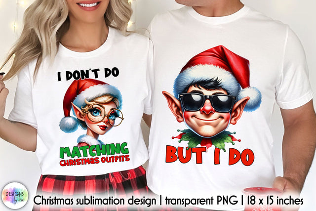 Funny Matching Christmas Designs Sublimation Sublimation Designs by Ira 