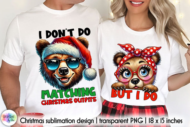 Funny Matching Christmas Designs Sublimation Sublimation Designs by Ira 