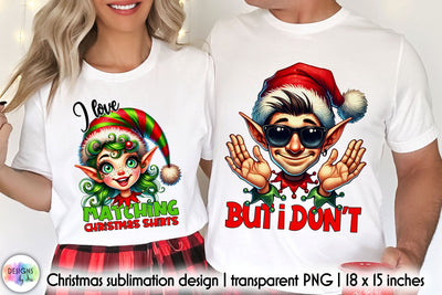 Funny Matching Christmas Designs Sublimation Sublimation Designs by Ira 
