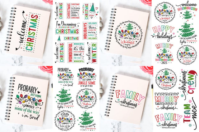 Funny Mega Christmas Quotes Svg Bundle SVG designmaster24 