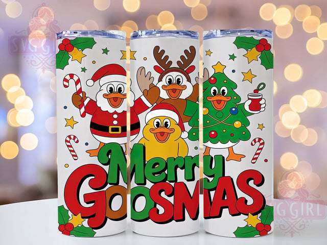Funny Merry Goosmas Tumbler, Funny Goose Wrap, Silly Christmas Mug Design, Sublimation Wrap, Festive Drinkware, Holiday Gift Idea, Sparkly Christmas Cup Sublimation SvggirlplusArt 