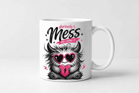 Funny Mess Quote PNG – Cute Chaos Monster Sublimation PNG Digital Download SVG BillahCrafts 