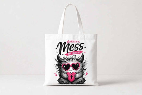 Funny Mess Quote PNG – Cute Chaos Monster Sublimation PNG Digital Download SVG BillahCrafts 