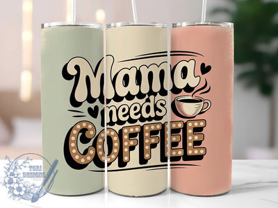 Funny Mom Coffee 20oz Tumbler, Sublimation Gift, Funny Mom Mug, 20oz Tumbler Design, Coffee Quote Graphic, Mom Humor Theme, Lifestyle Wrap Sublimation ToriDesigns 
