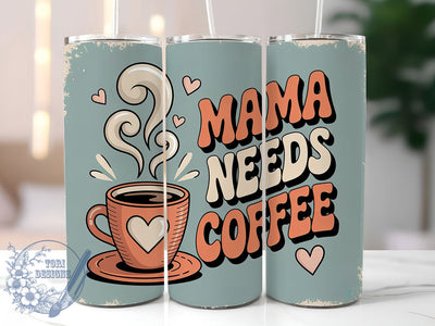 Funny Mom Coffee 20oz Tumbler, Sublimation Gift, Funny Mom Mug, 20oz Tumbler Design, Coffee Quote Graphic, Mom Humor Theme, Lifestyle Wrap Sublimation ToriDesigns 