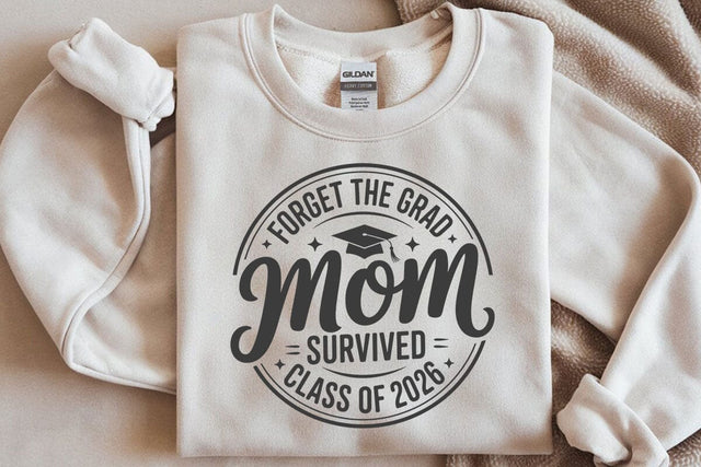 Funny Mom Graduation 2026 SVG, Survived Graduate Shirt SVG DesignDestine 