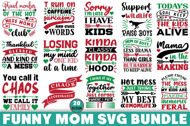 Funny Mom SVG Bundle SVG Angelina750 