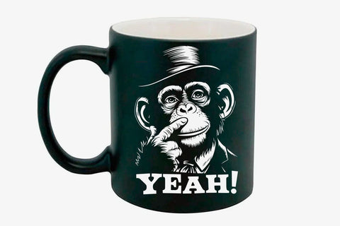 Funny Monkey Graphic with 'YEAH!' Svg SVG DesignDestine 