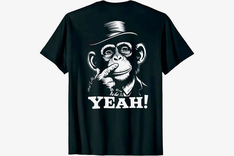 Funny Monkey Graphic with 'YEAH!' Svg SVG DesignDestine 