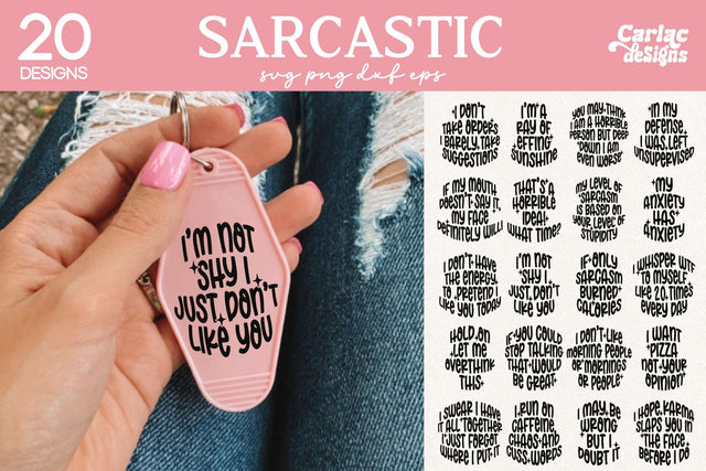 Funny Motel Keychain SVG Bundle SVG Carla C Designs 