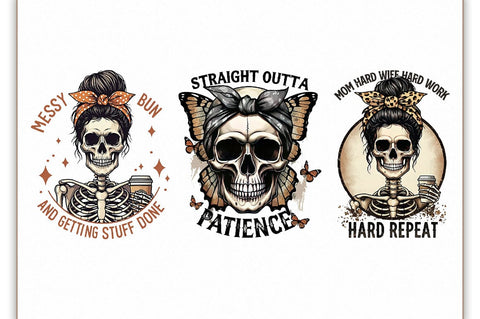 Funny Mother Skeleton Sublimation Bundle Sublimation Shetara Begum 