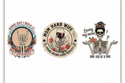 Funny Mother Skeleton Sublimation Bundle Sublimation Shetara Begum 