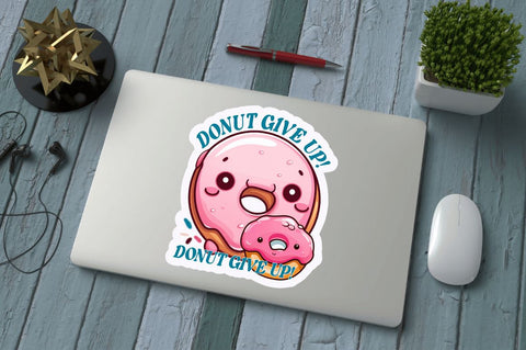 Funny Motivational Kawaii Stickers PNG BUNDLE Sublimation Regulrcrative 