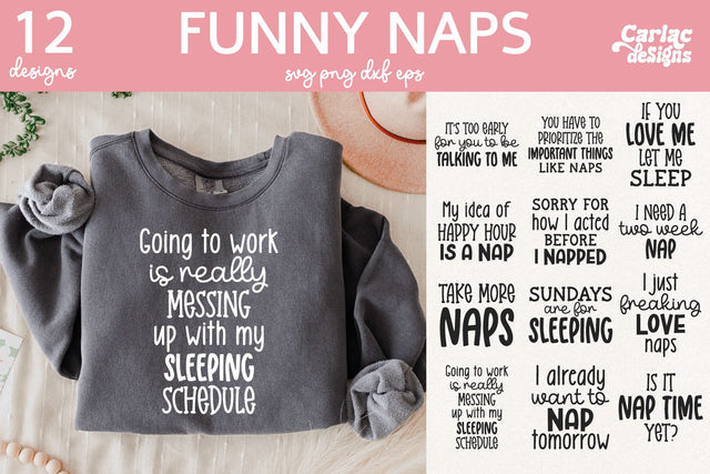 Funny Naps Designs Bundle SVG Carla C Designs 
