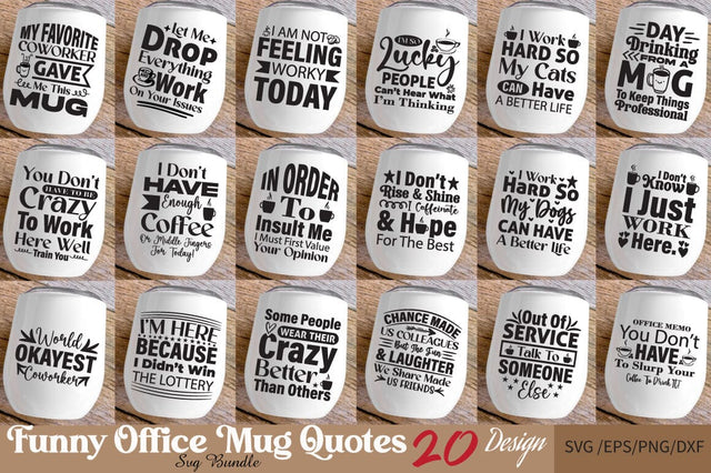 Funny Office Coffee Svg Bundle SVG Angelina750 