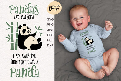 Funny Panda SVG | Panda layered cut file SVG Klava P 