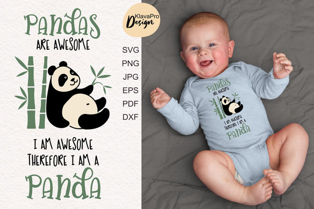 Funny Panda SVG | Panda layered cut file SVG Klava P 