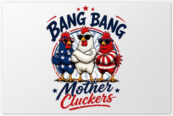Funny Patriotic Chicken PNG Fourth of July Farm Animal Digital Download SVG BillahCrafts 